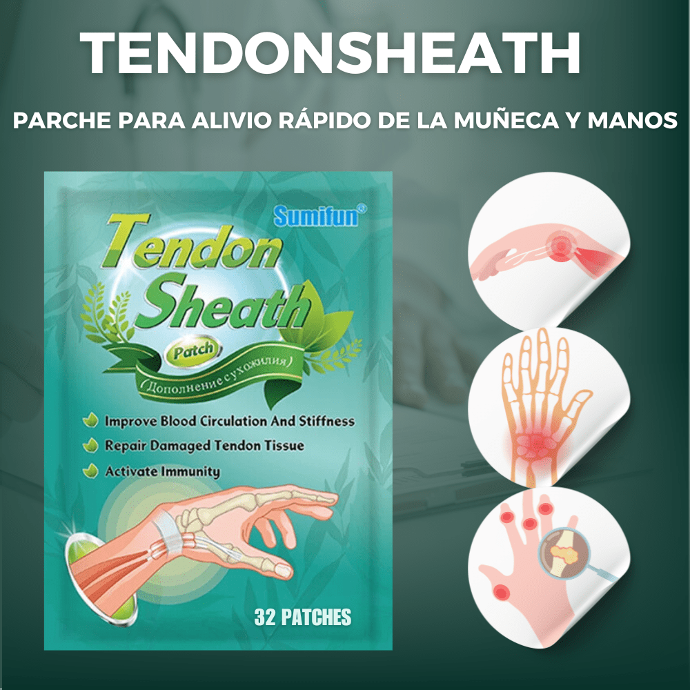 TendonSheath - Parche para Alivio Rápido de la Muñeca y Manos