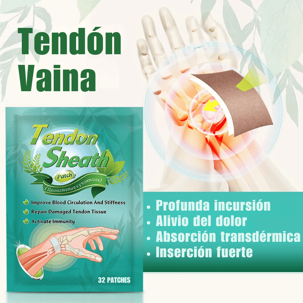 TendonSheath - Parche para Alivio Rápido de la Muñeca y Manos