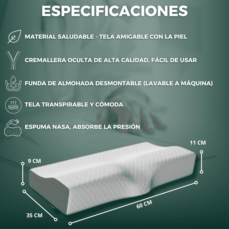 CerviComfort - Almohada Ergonómica y Ortopédica